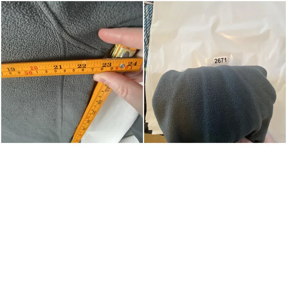 The North Face TKA 100 Glacier Fleece Jacket Mens Large Gray 1/4 Zip Pullover